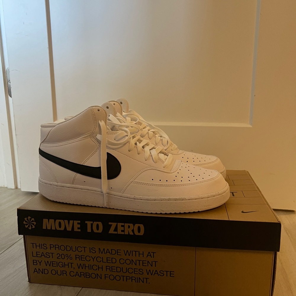 Nike Men's Court Vision Mid Next Nature Shoes (Size 12.5)
